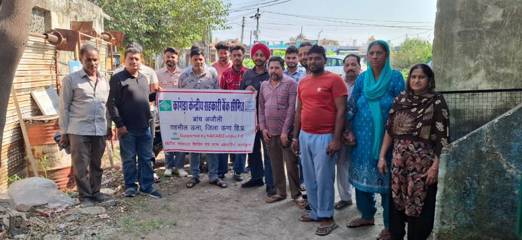 People in Ajouli learned about banking schemes at a financial and digital literacy camp